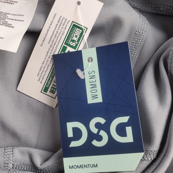 DSG Women's XL Momentum Ultra‎ High Rise Bike Short 7" Gray (Wet Cement) New - Picture 6 of 6